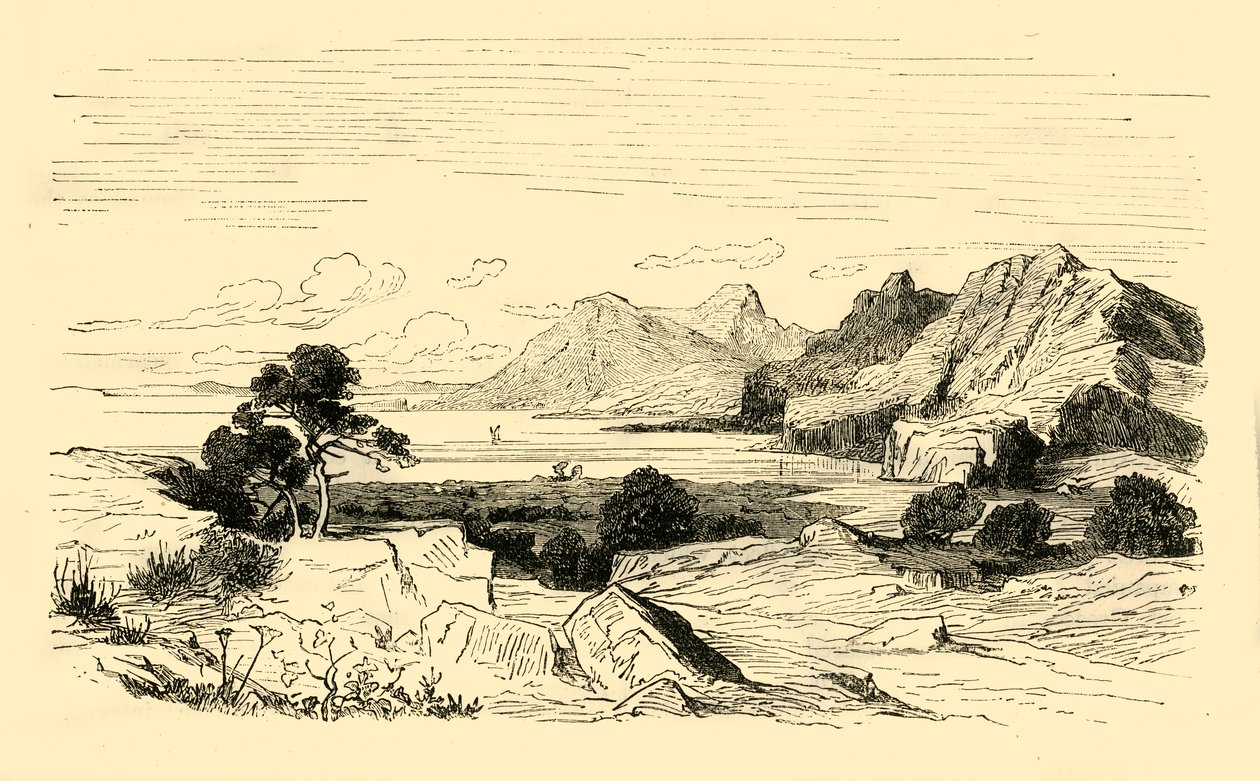 थर्मोपाइले का पास, 1890। द्वारा अज्ञात