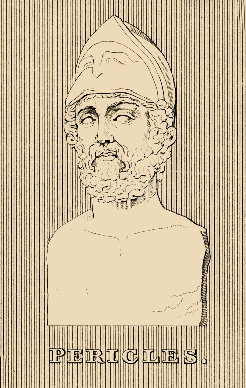पेरिक्ल्स, सी 495-429 ईसा पूर्व, 1830। द्वारा अज्ञात