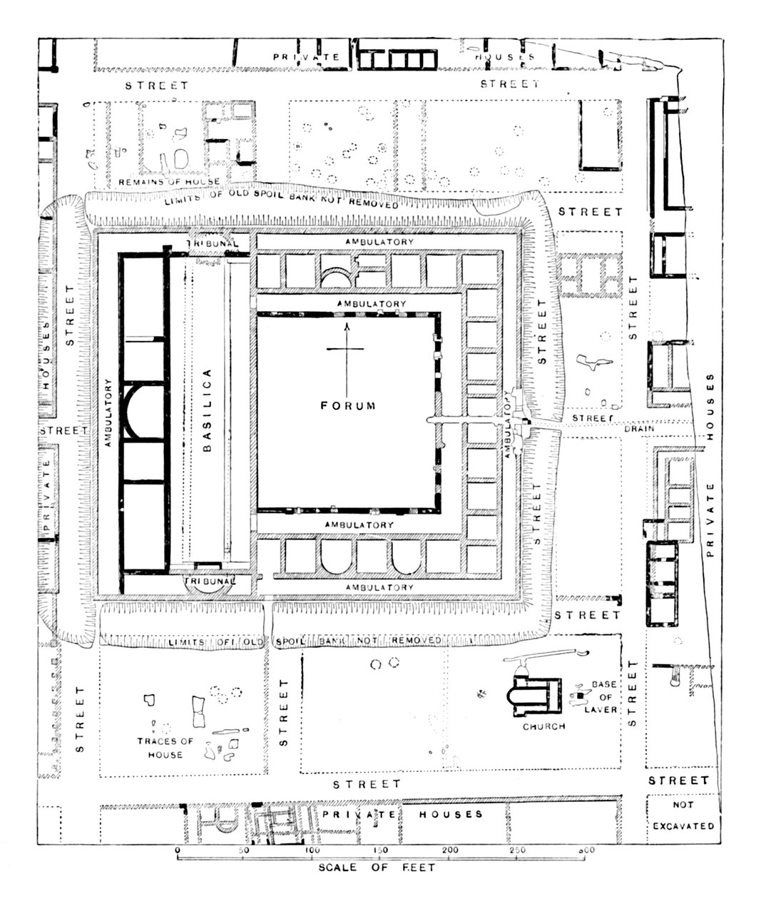 फोरम, सिलचेस्टर, 1902 की योजना द्वारा अज्ञात
