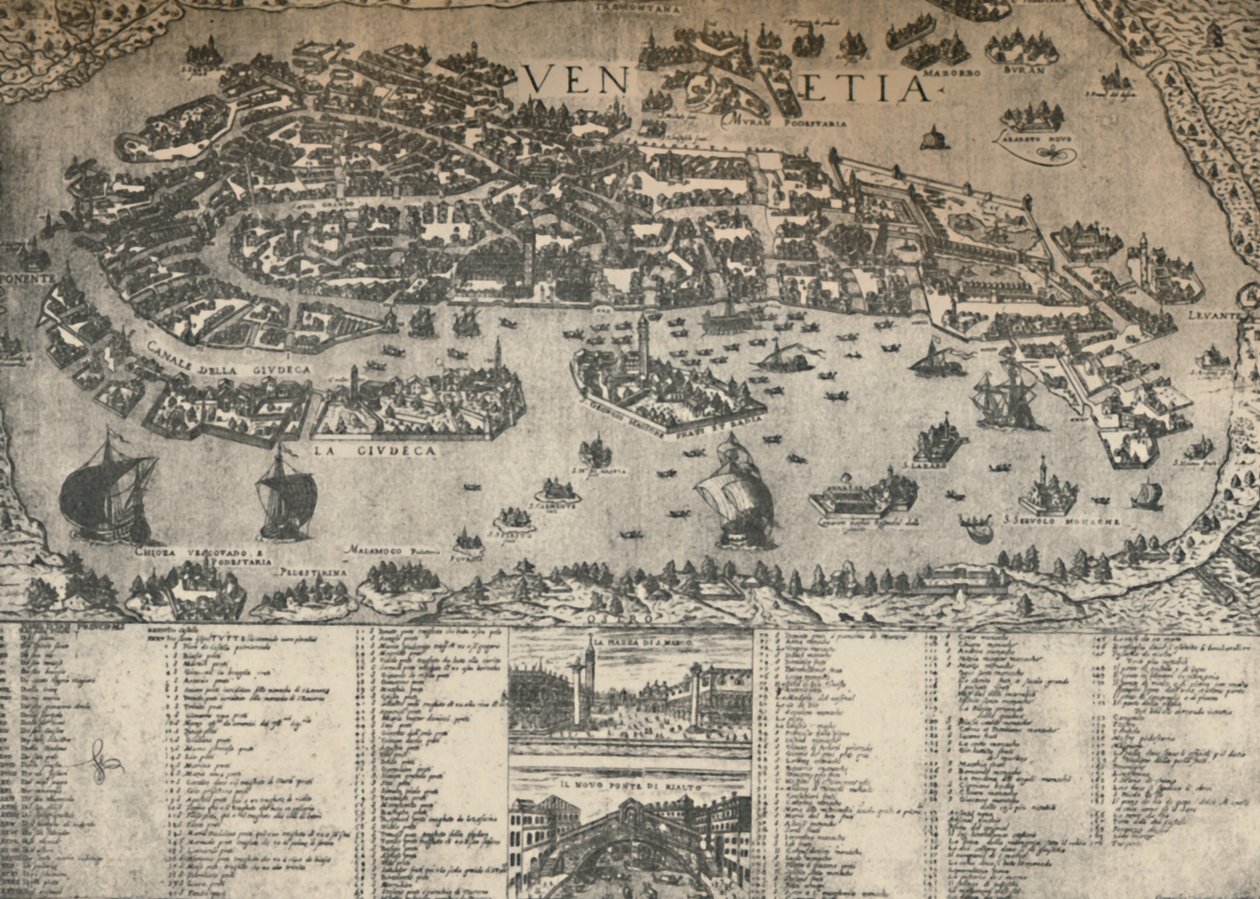 वेनिस की योजना, सी। 1590, 1925। द्वारा अज्ञात