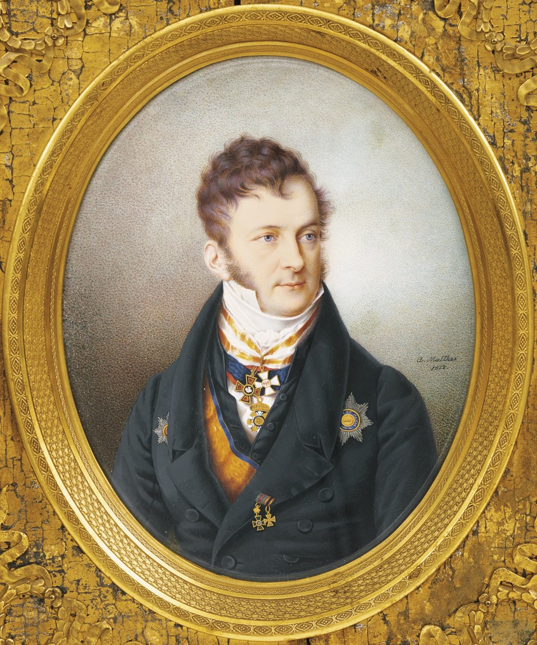 काउंट लुडविग लीबजेल्टर्न का पोर्ट्रेट 1774-1854, 1822 द्वारा अज्ञात