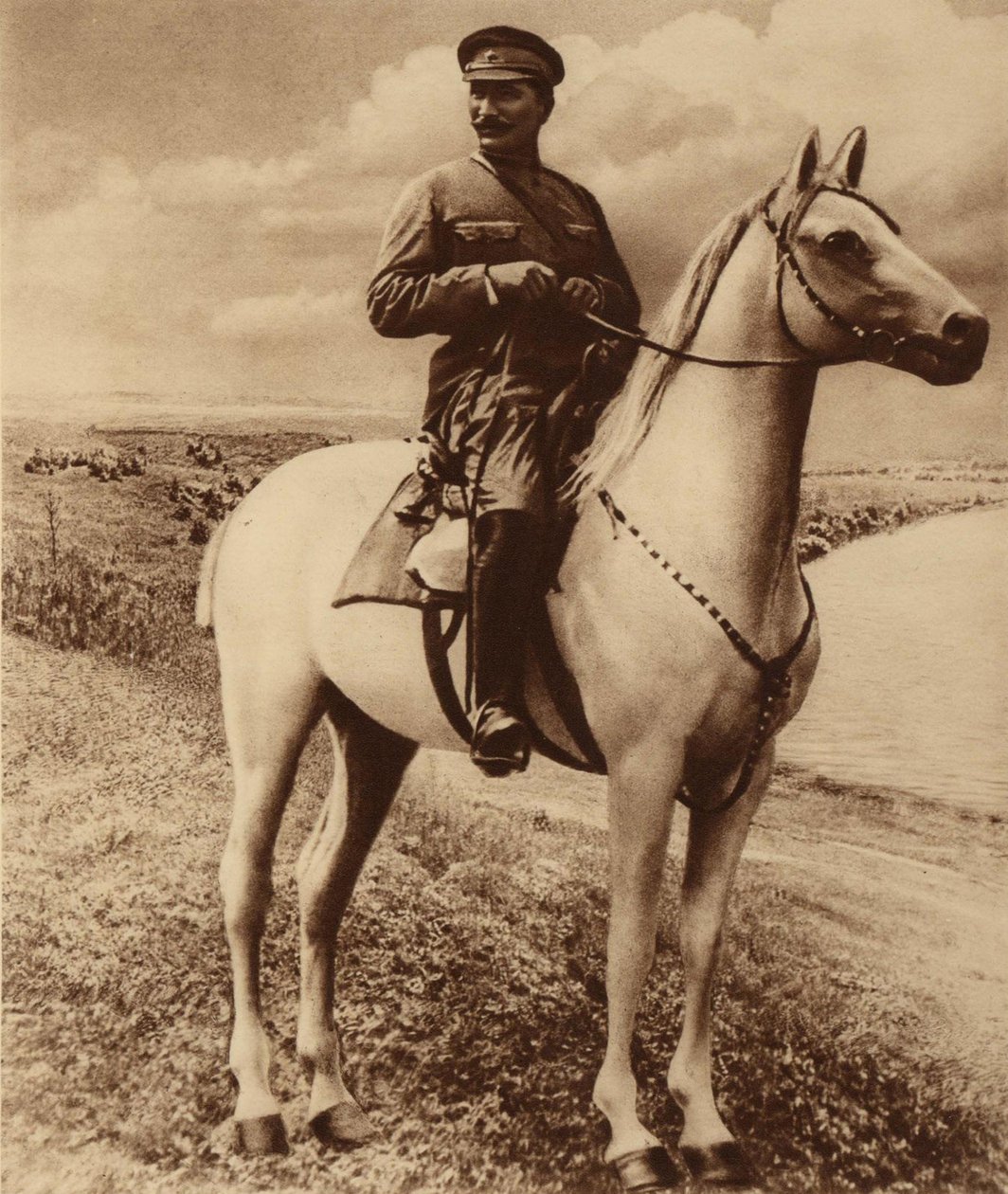 शिमोन मिखाइलोविच बुडायनी का चित्रण 1883-1973। द्वारा अज्ञात