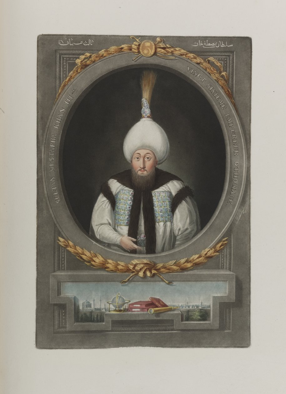 सुल्तान मुस्तफा III का पोर्ट्रेट 1717-1774, 1815 द्वारा अज्ञात