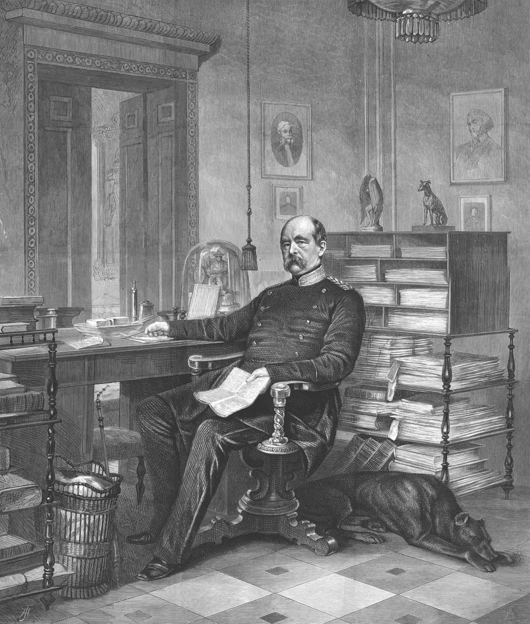 प्रिंस बिस्मार्क ने अपने अध्ययन में, 1875 द्वारा अज्ञात