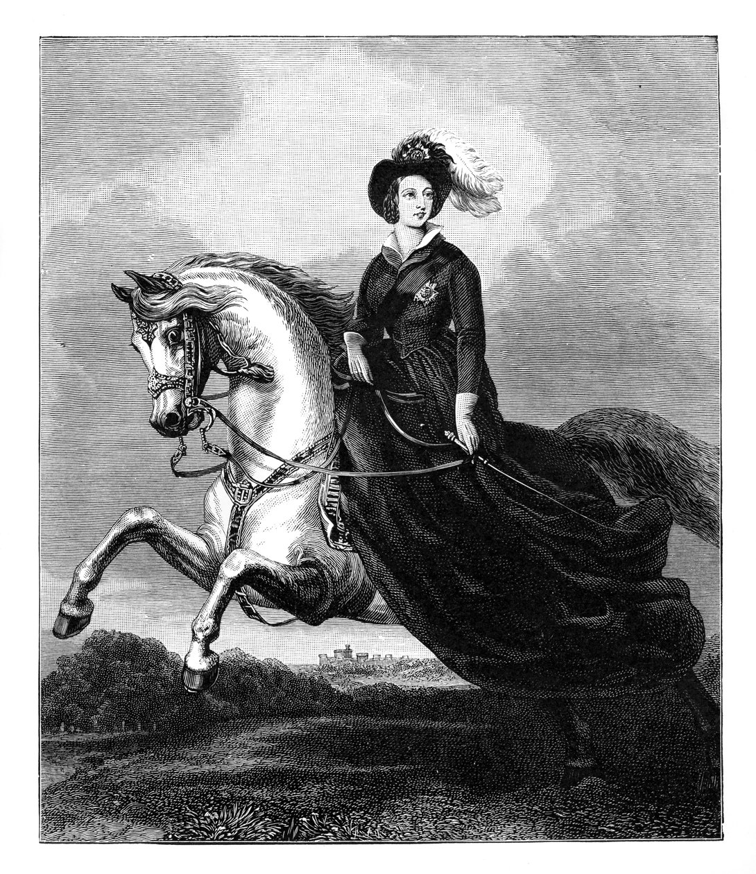 क्वीन विक्टोरिया, c1840 के दशक, 19 वीं सदी के अंत में द्वारा अज्ञात