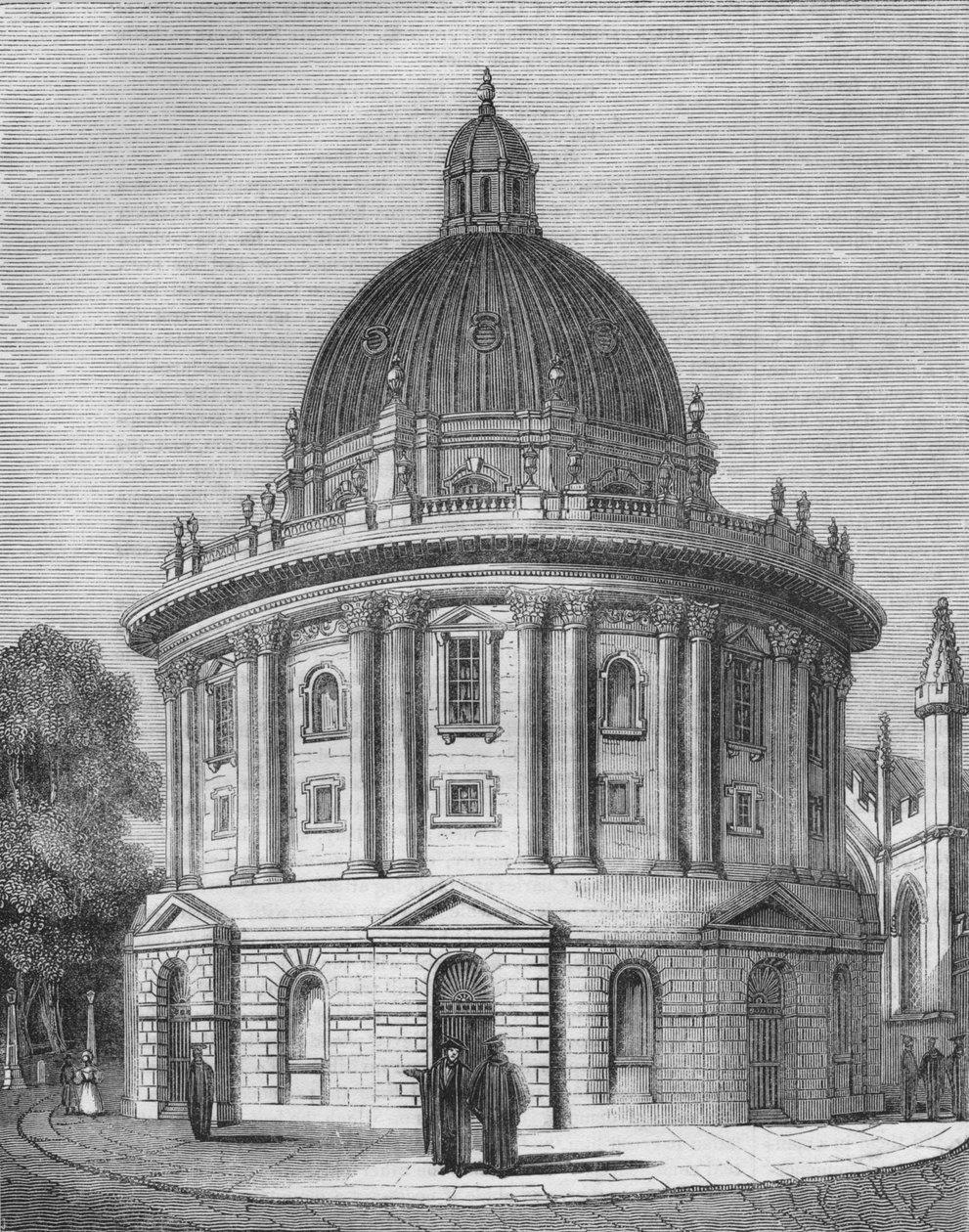 रेडक्लिफ्स लाइब्रेरी, 1845 द्वारा अज्ञात