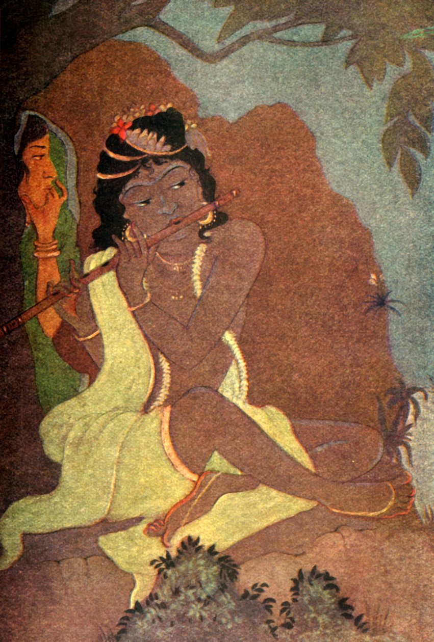 'राधा और कृष्ण', 1920। द्वारा अज्ञात