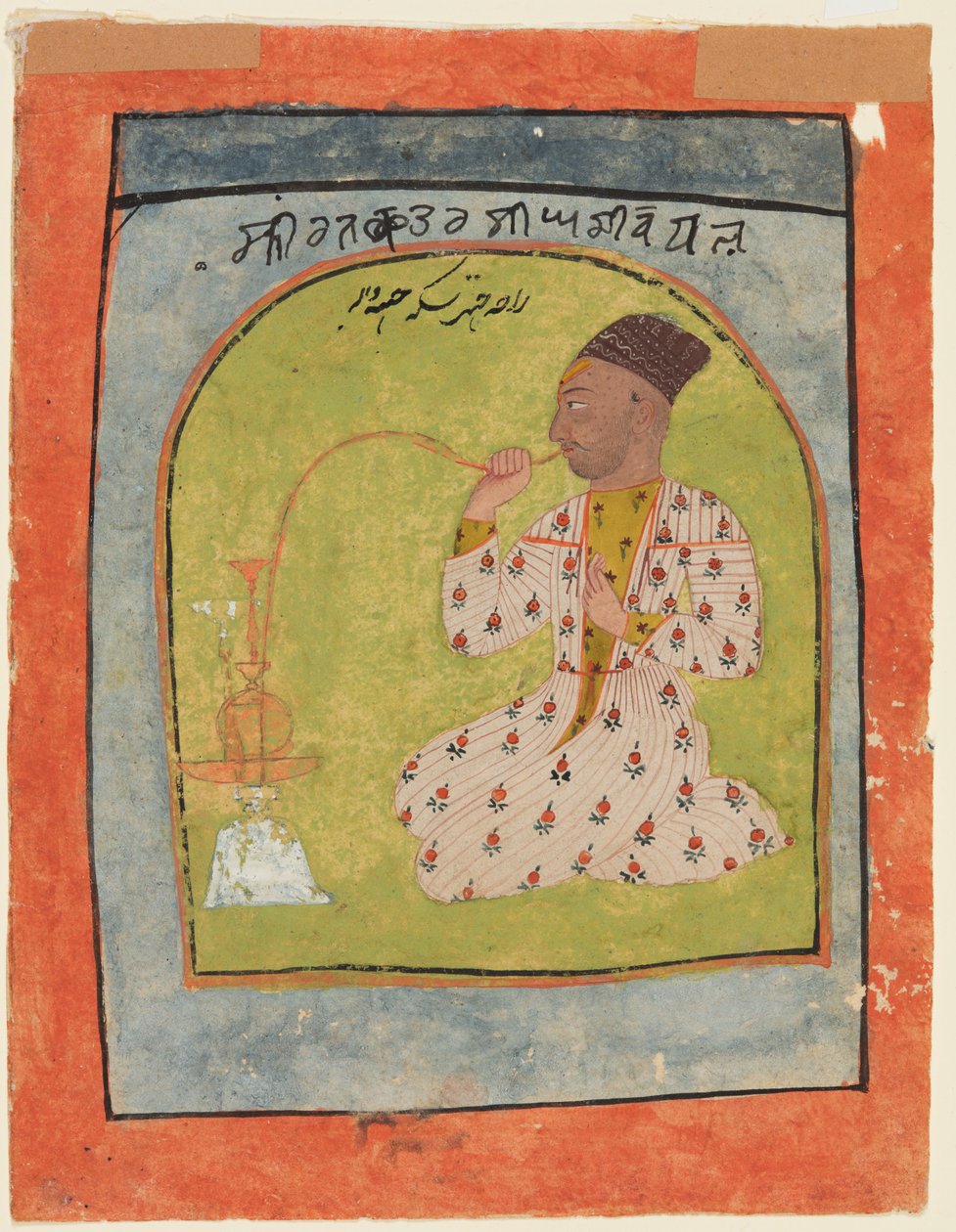 राजा छत्तर सिंह धूम्रपान, सी। 1680। द्वारा अज्ञात