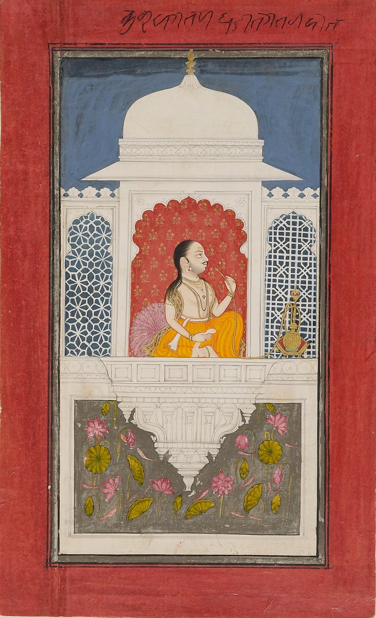एक मंडप में राजा सगत सिंह, c1750 द्वारा अज्ञात