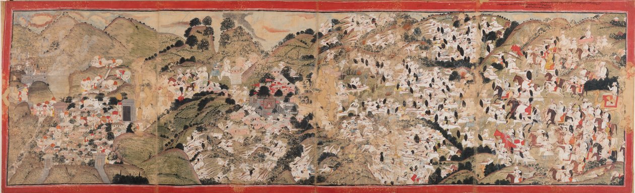 Raja Sansar Chand Attacking Kangra Fort द्वारा अज्ञात अज्ञात