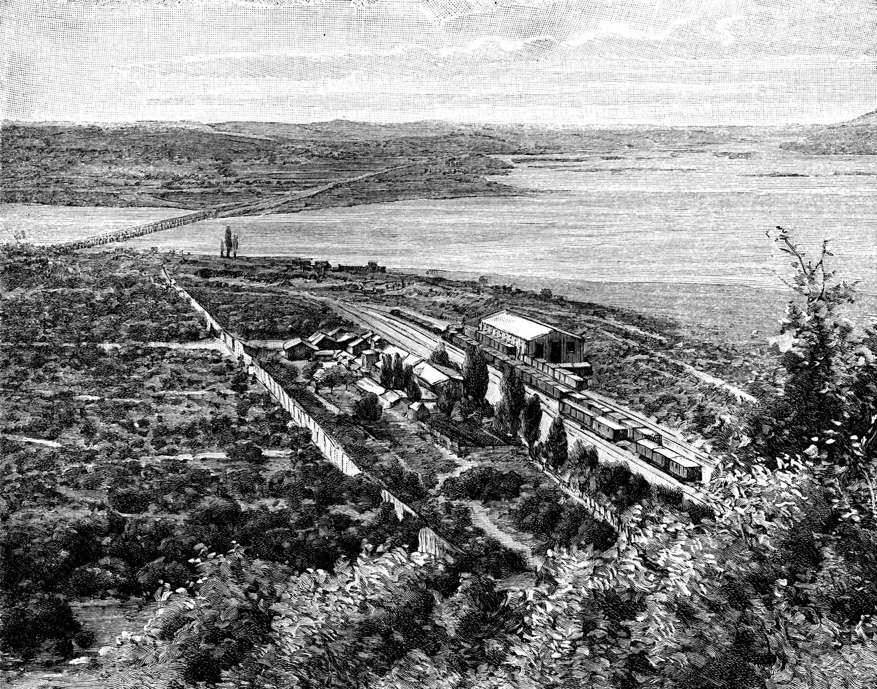 रियो लाज और बायोबियो कंफ्लुएंस, चिली, 1895 द्वारा अज्ञात