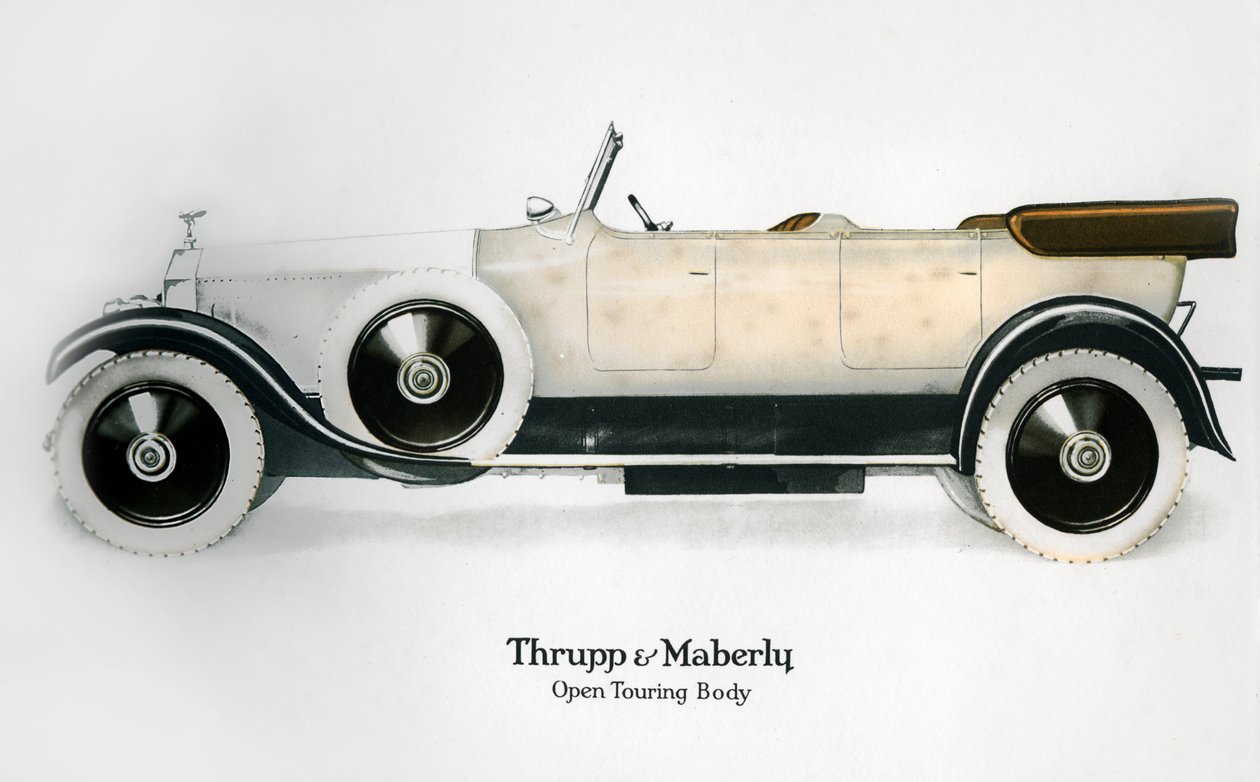 रोल्स रॉयस ओपन टूरिंग बॉडी के साथ, c1910-1929 द्वारा अज्ञात