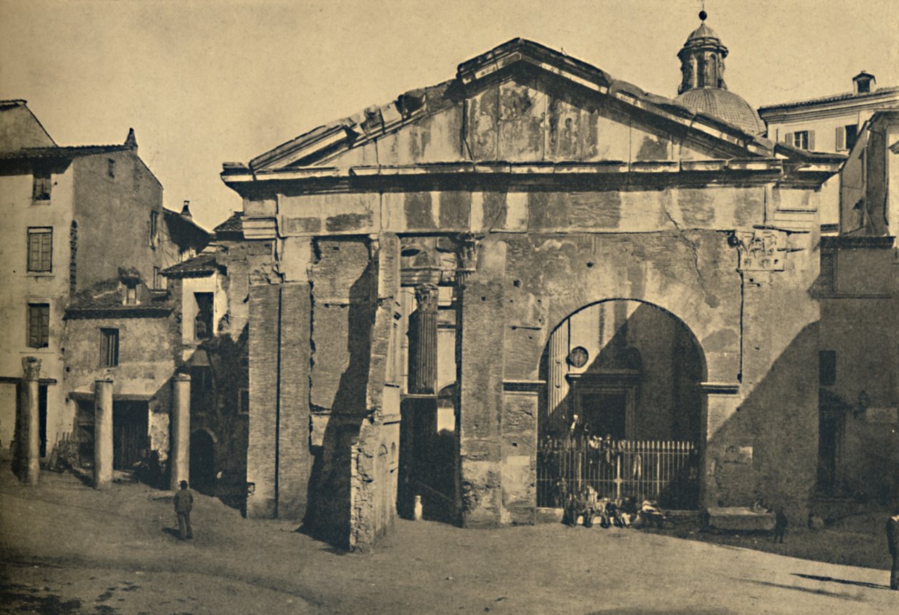 रोम - ओक्टेविया का पोर्टिको, 1910 द्वारा अज्ञात
