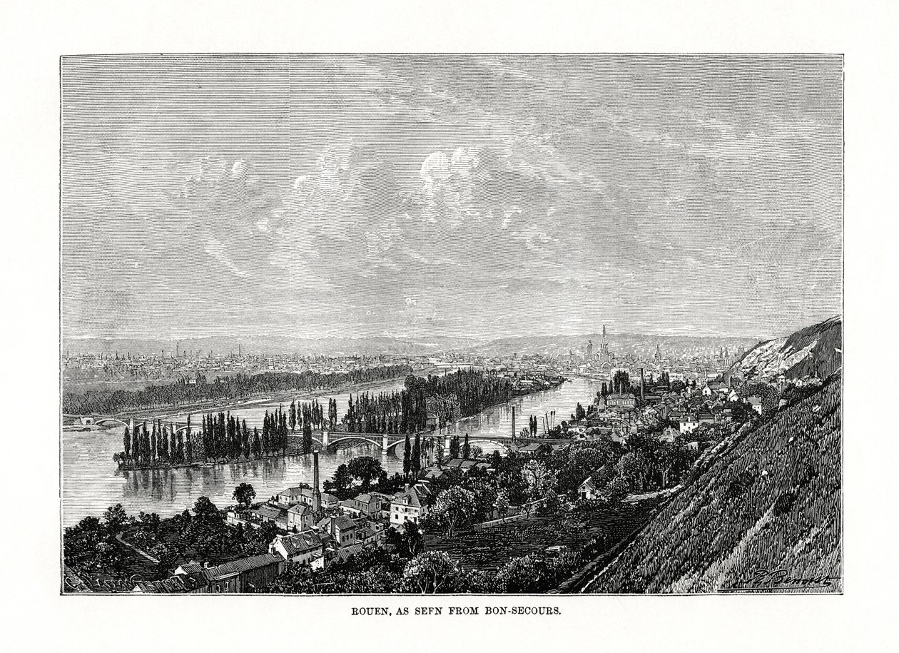 रूएन, नोर्मंडी, फ्रांस, 1879 द्वारा अज्ञात