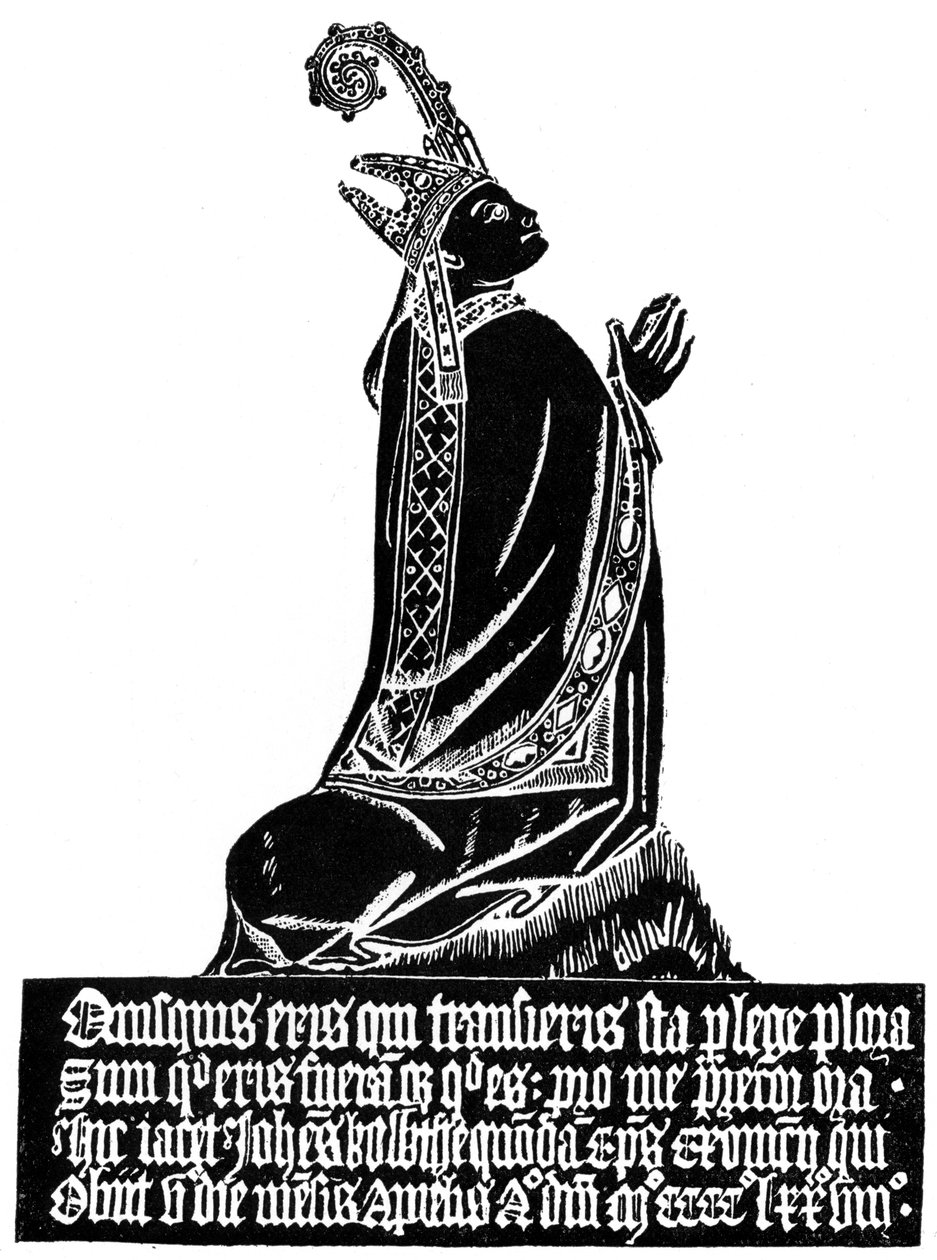 मध्ययुगीन उत्कीर्ण पीतल का रगड़, c1478 1901 द्वारा अज्ञात