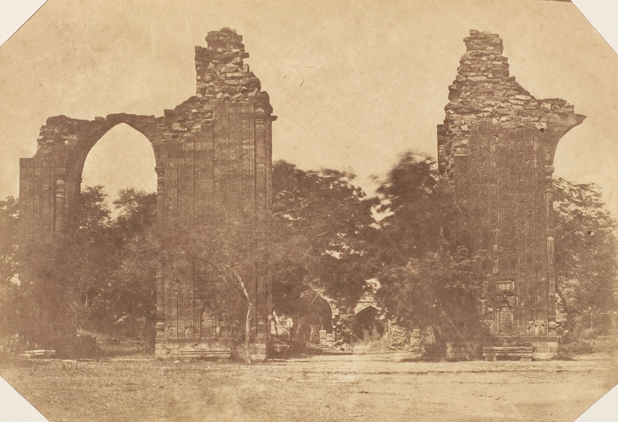 पुरानी दिल्ली में खंडहर, 1850 के दशक। द्वारा अज्ञात