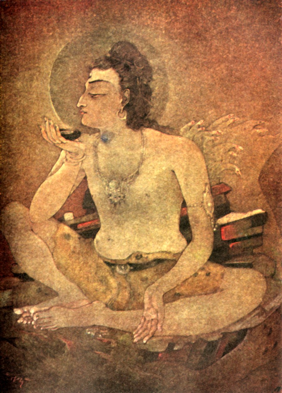 'शिव विश्व विष पी रहे हैं', 1920। द्वारा अज्ञात