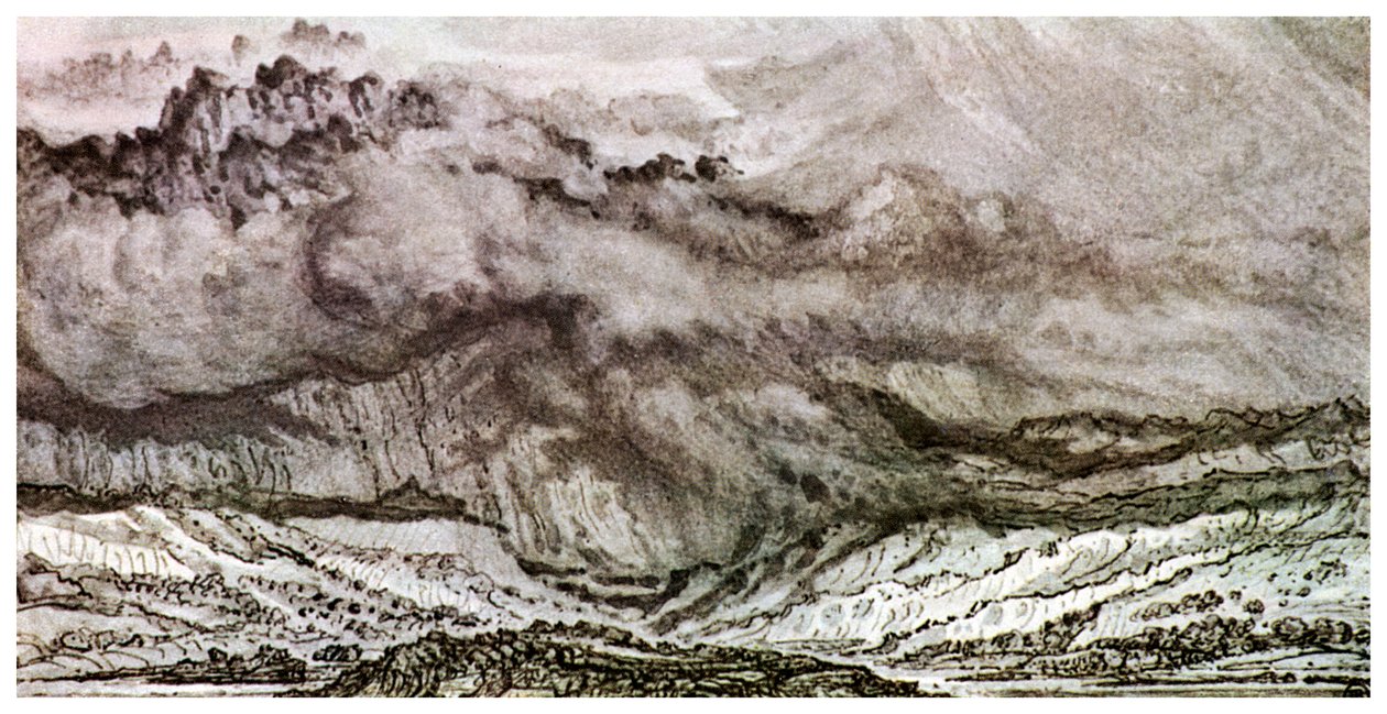 स्नोडन, ए अप्रोचिंग स्टॉर्म, 1853 1956 द्वारा अज्ञात