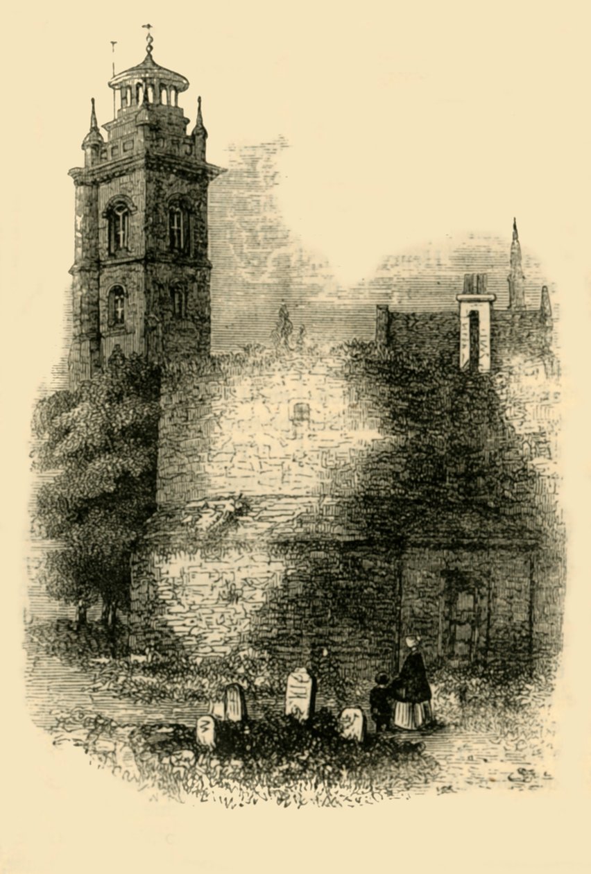 सेंट गिलिस, क्रिपलीगेट, ओल्ड वाल दिखा रहा है, c1872। द्वारा अज्ञात