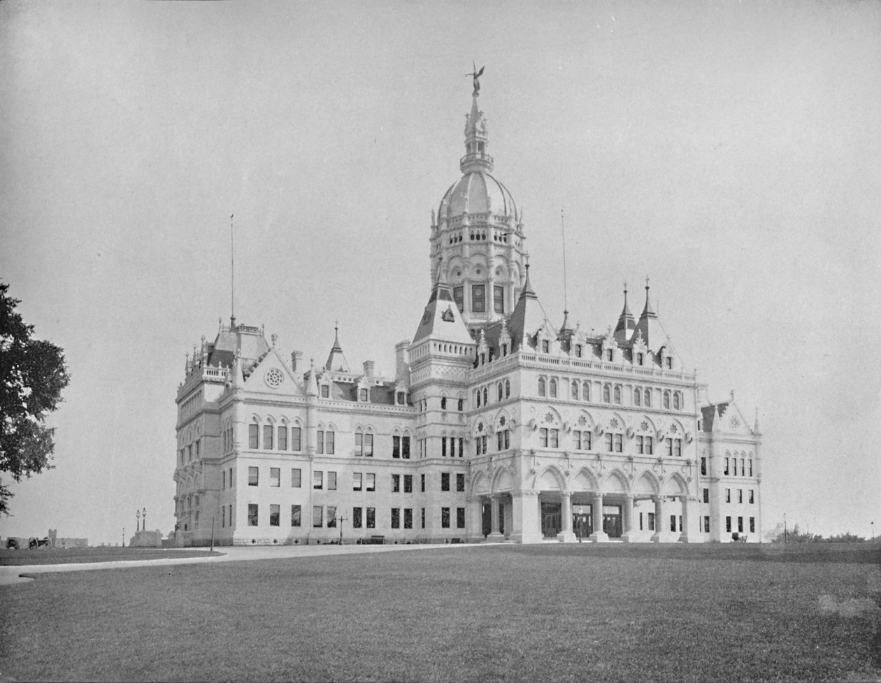 स्टेट कैपिटल, हार्टफोर्ड, कनेक्टिकट, c1897। द्वारा अज्ञात