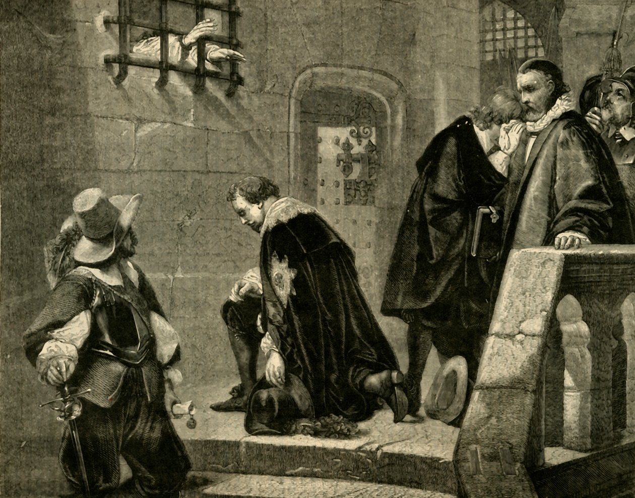 स्ट्रैफ़ोर्ड एक्ज़ेकशन में जाने के लिए, 1641, 1881। द्वारा अज्ञात