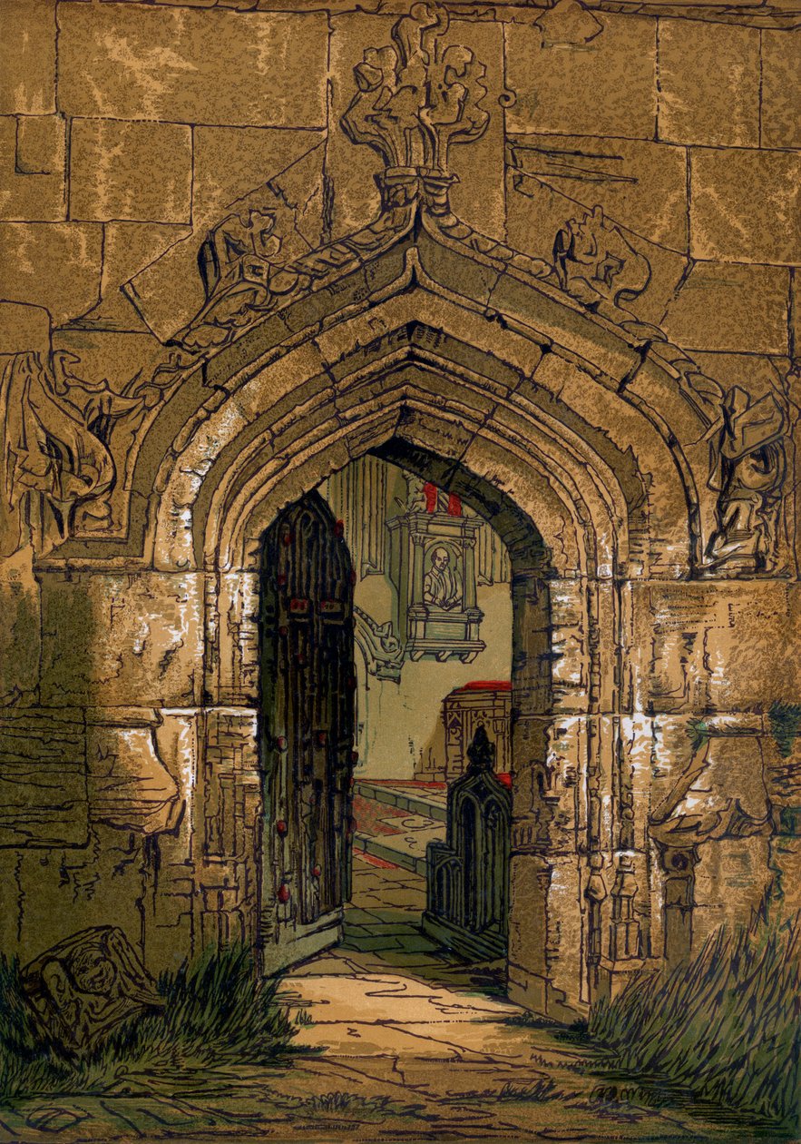 स्ट्रैटफ़ोर्ड चर्च, वार्विकशायर, इंग्लैंड, 1845 द्वारा अज्ञात