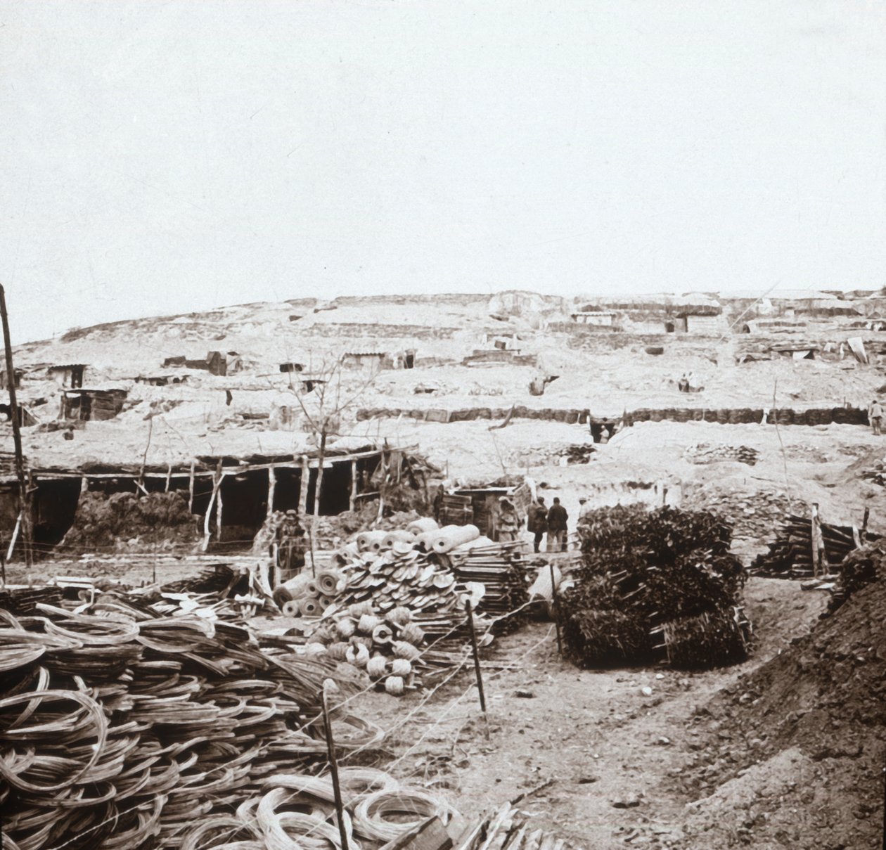 आपूर्ति डिपो, मैसिज, उत्तरी फ्रांस, c1914-c1918। द्वारा अज्ञात