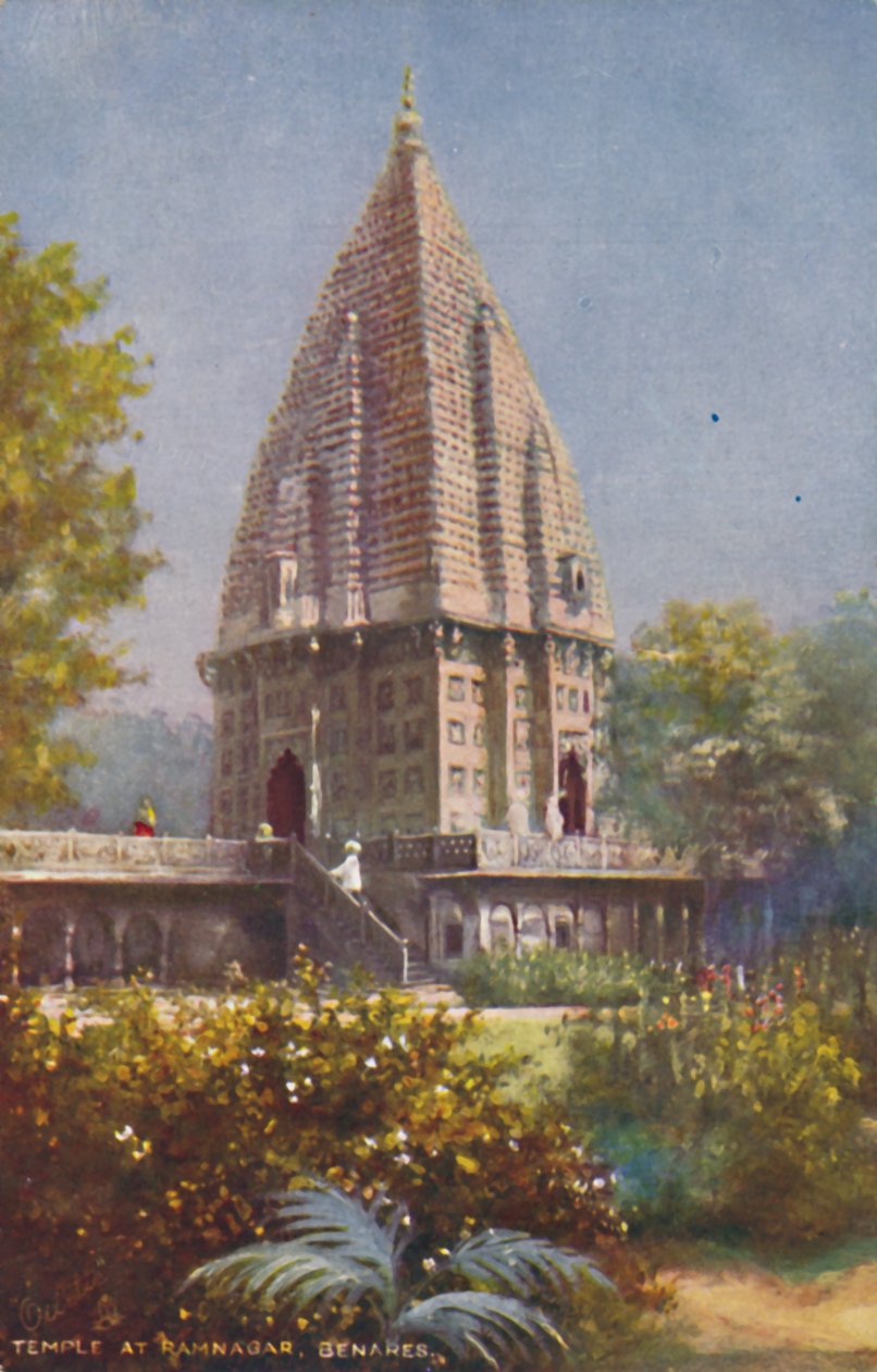 रामनगर, बनारस में मंदिर। द्वारा अज्ञात