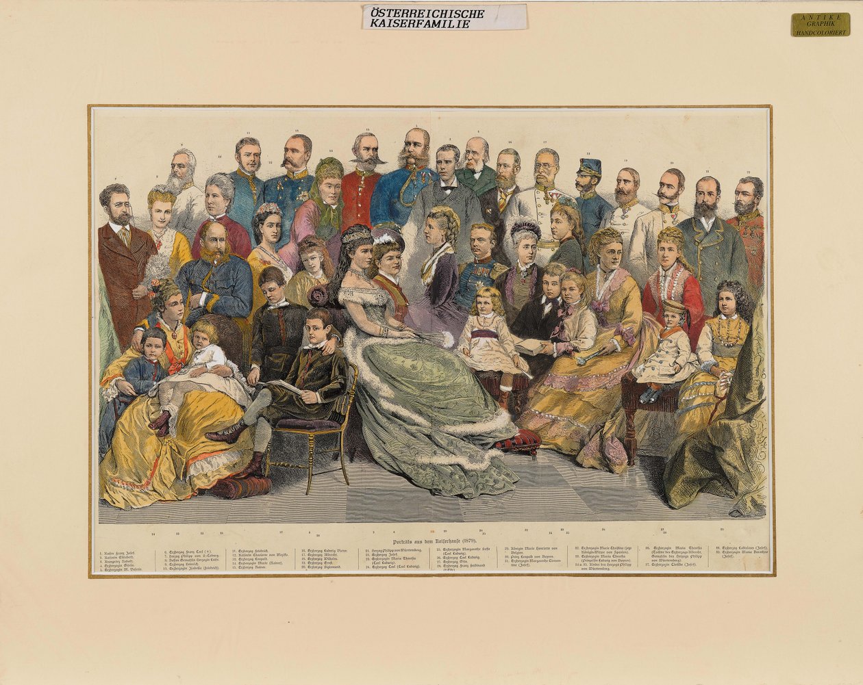 ऑस्ट्रियाई शाही परिवार, 1879। द्वारा अज्ञात