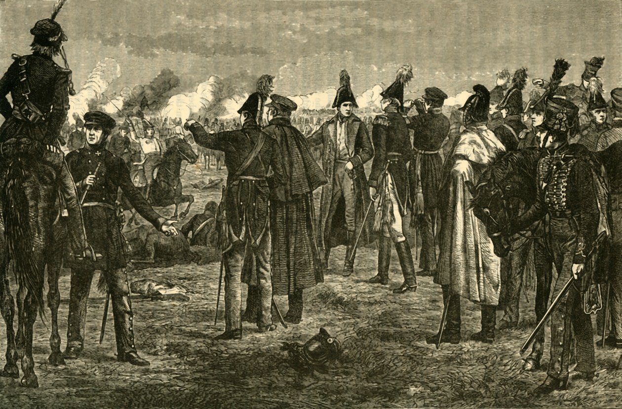 लीपज़िग की लड़ाई, 1813, 1890। द्वारा अज्ञात