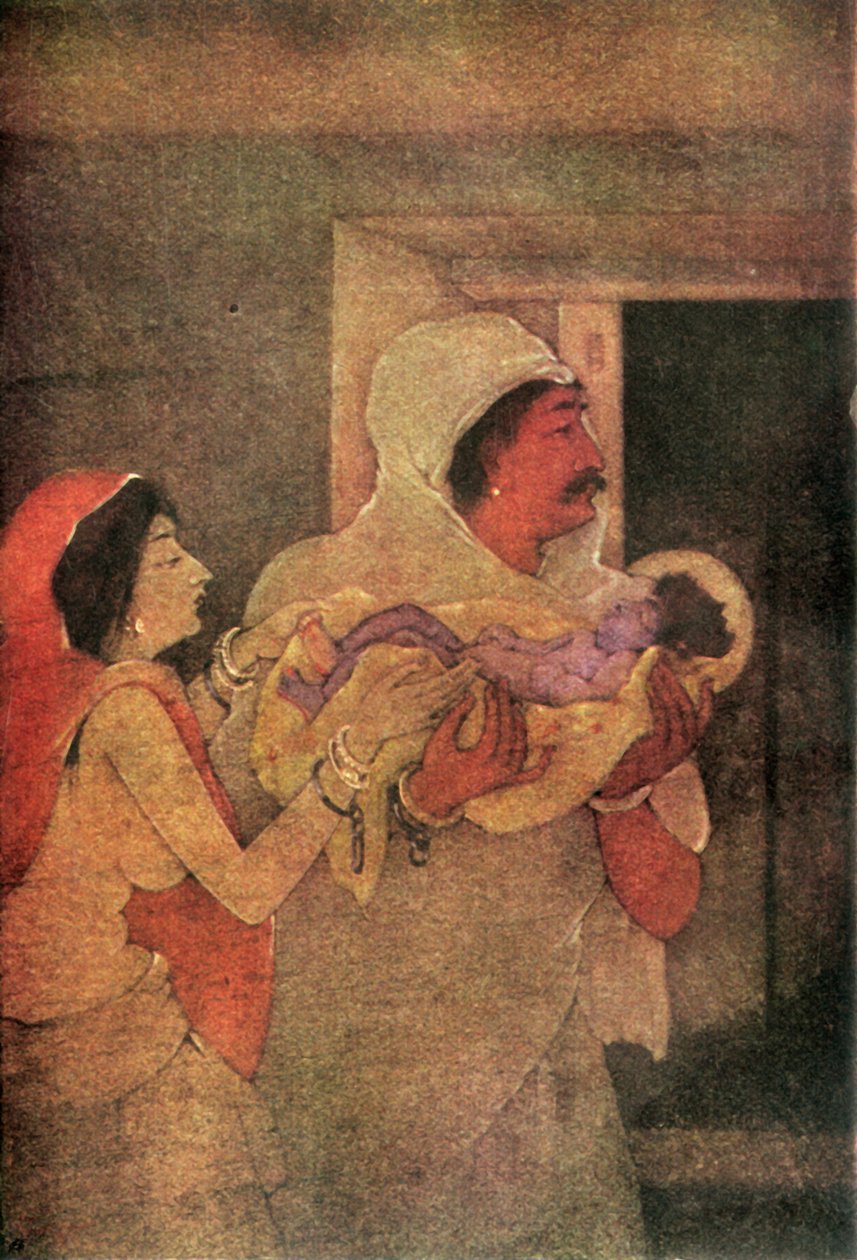 'द बर्थ ऑफ कृष्णा', 1920। द्वारा अज्ञात