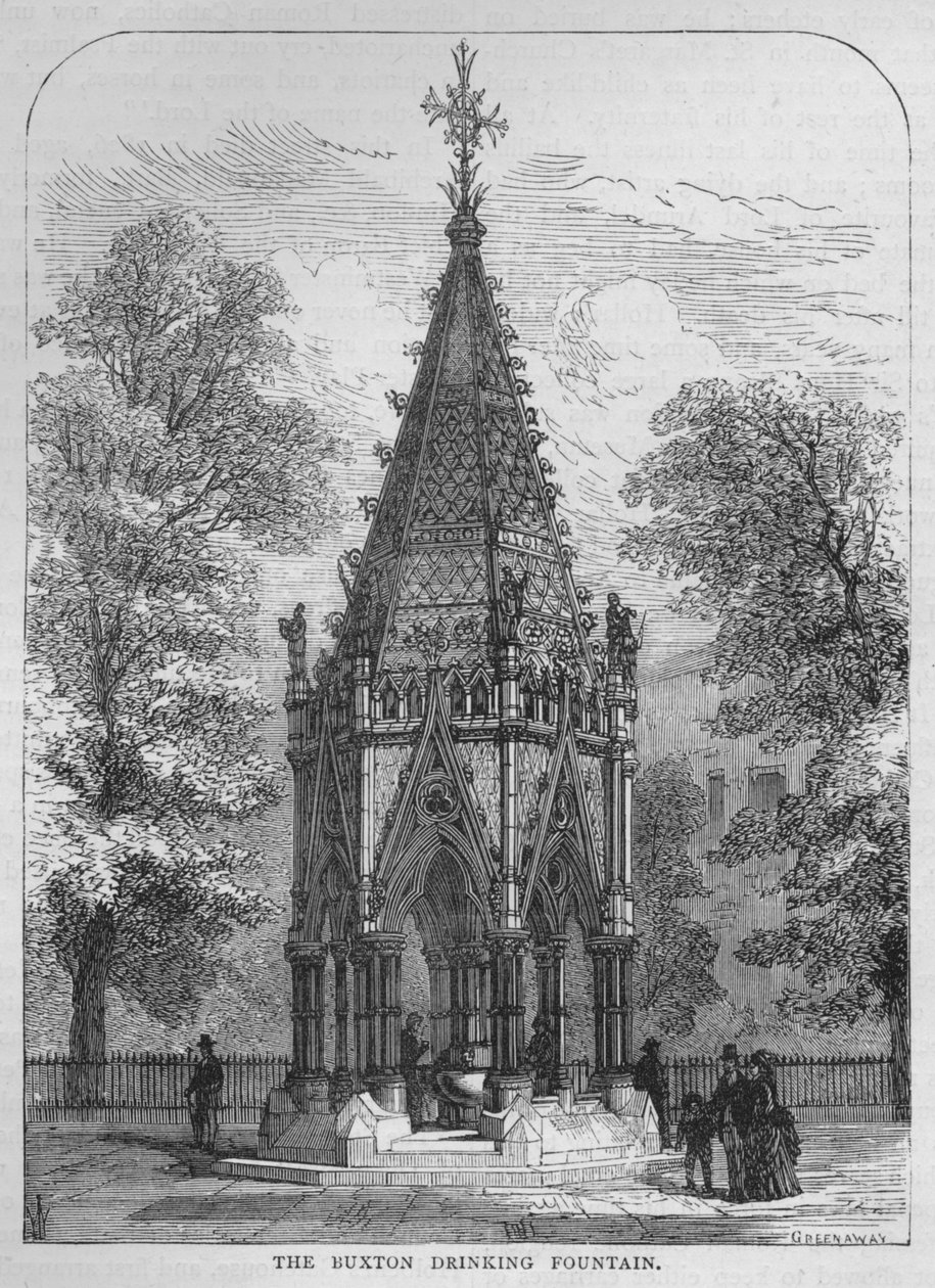 द बक्सटन ड्रिंकिंग फाउंटेन, वेस्टमिंस्टर, लंदन, c1870 1878 द्वारा अज्ञात