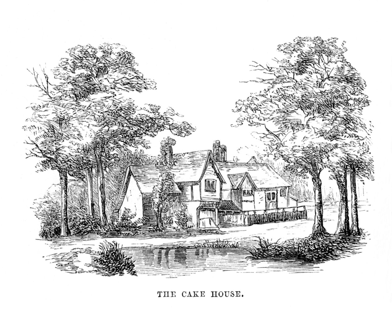 द केक हाउस, c1870 द्वारा अज्ञात