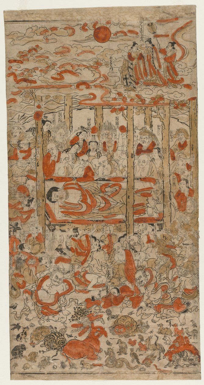 द डेथ ऑफ द बुद्धा, सी। 1710s। द्वारा अज्ञात