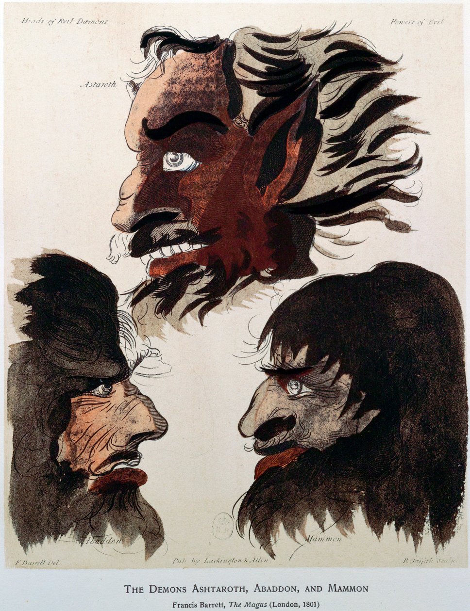 द डेमन्स अशतारोथ, एबडॉन एंड मैमोन, 1801 द्वारा अज्ञात