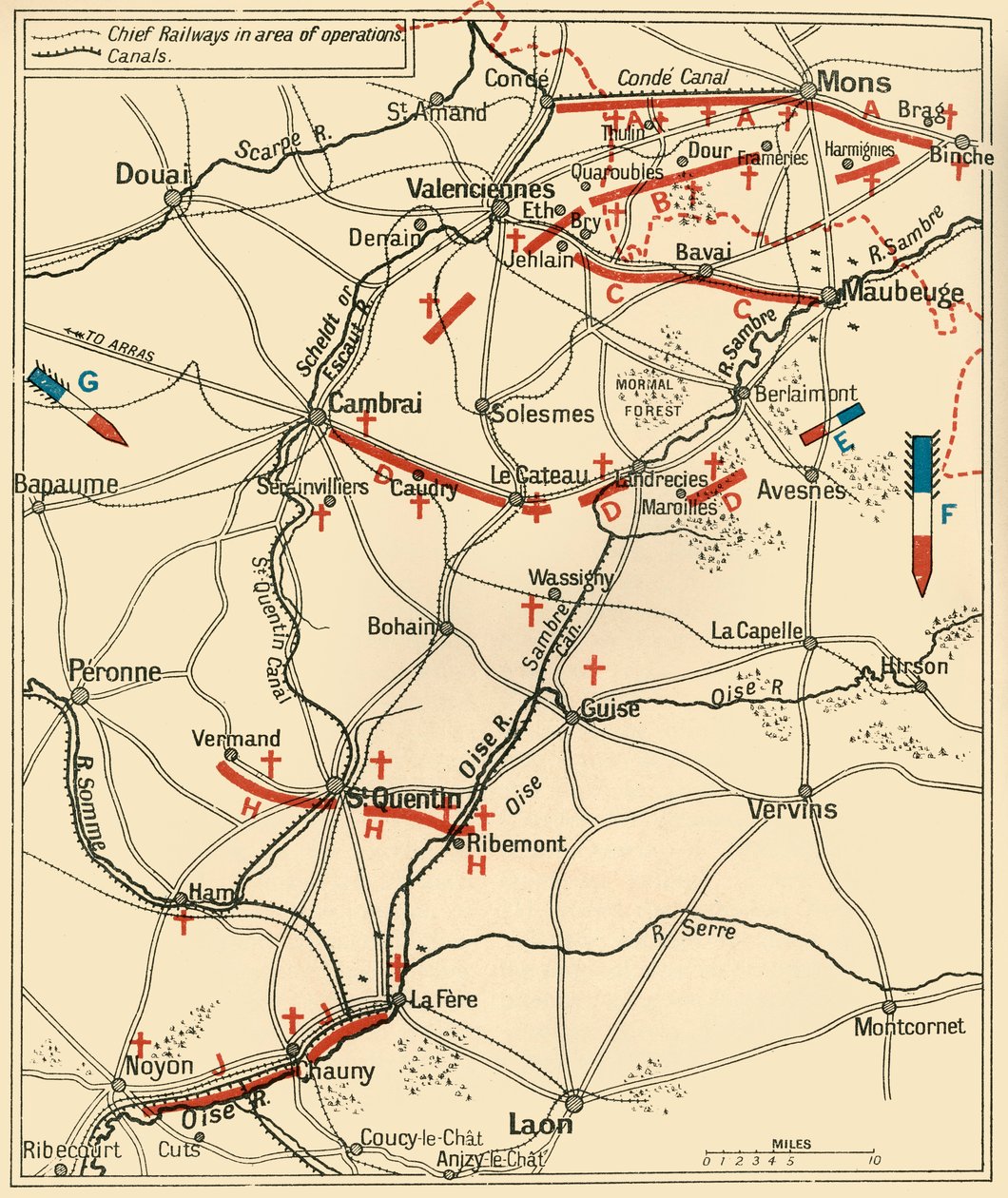ग्रेट रिट्रीट का पहला चरण ... 1914, c1920। द्वारा अज्ञात