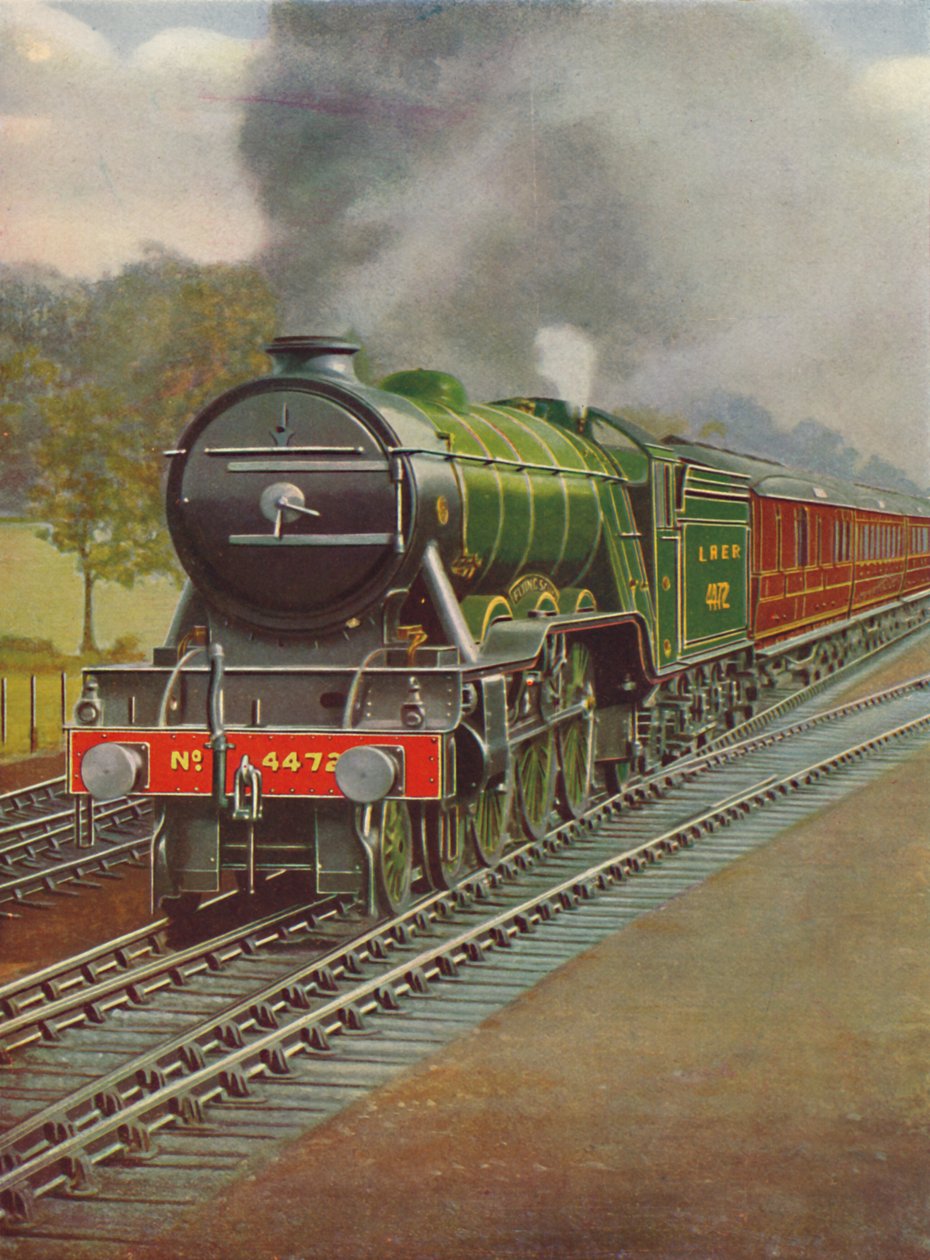 फ्लाइंग स्कॉट्समैन पासिंग हेडली वुड, LNER, 1926 द्वारा अज्ञात