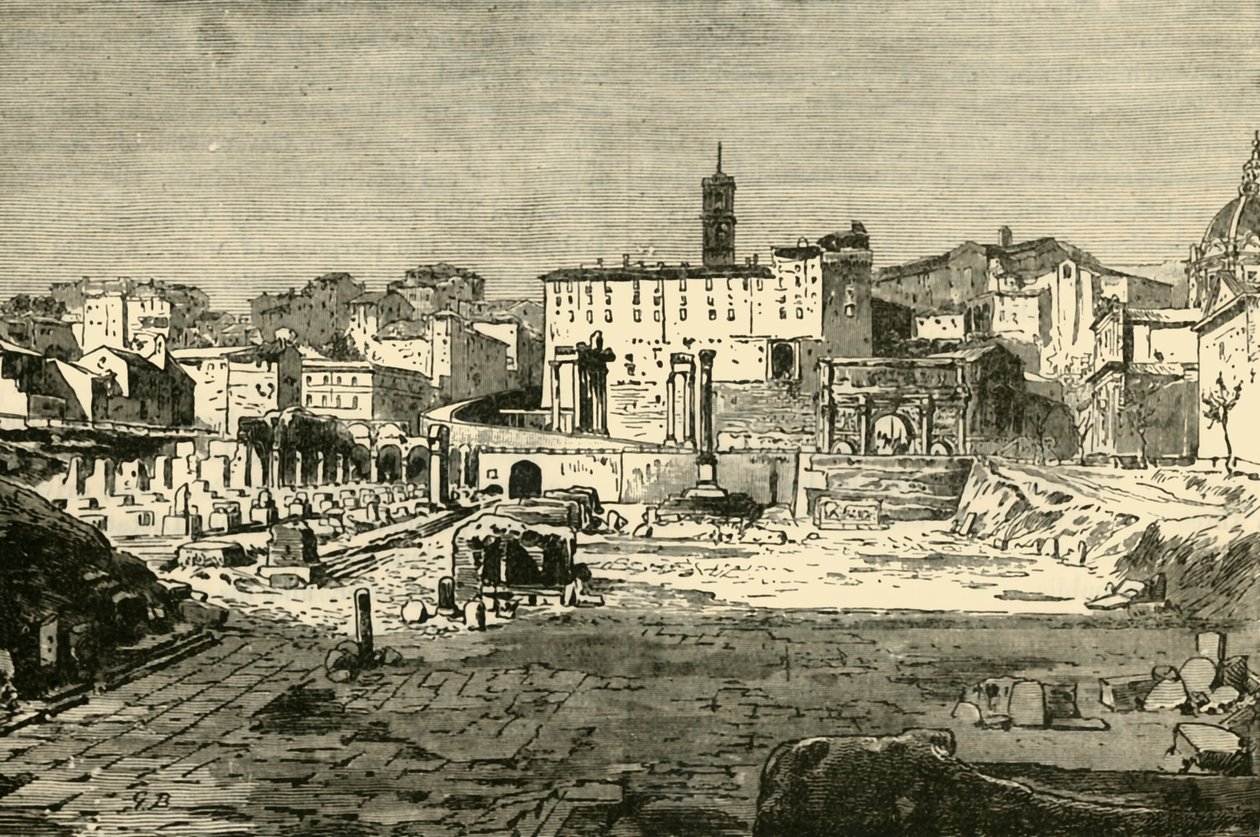 फोरम एट रोम, 1890। द्वारा अज्ञात