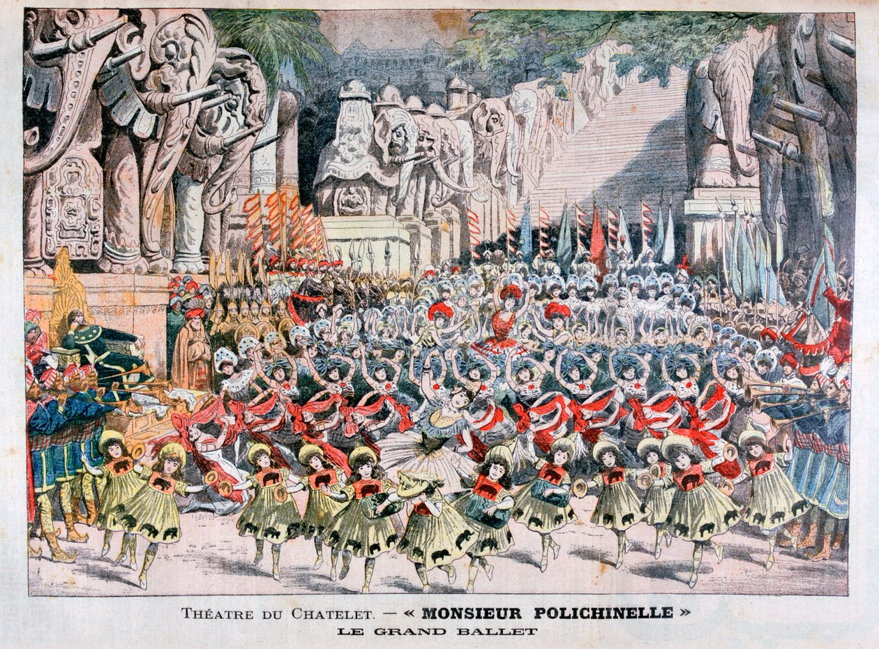 द ग्रैंड बैले, शैटलेट थियेटर, पेरिस, 1904 द्वारा अज्ञात