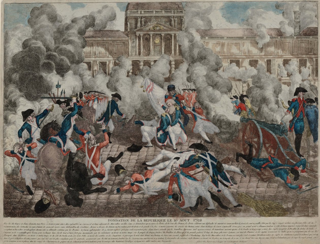 10 अगस्त 1792, 1792 का विद्रोह। द्वारा अज्ञात