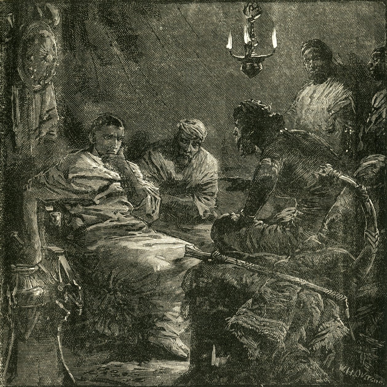 बोचूस और सुल के बीच साक्षात्कार, 1890। द्वारा अज्ञात