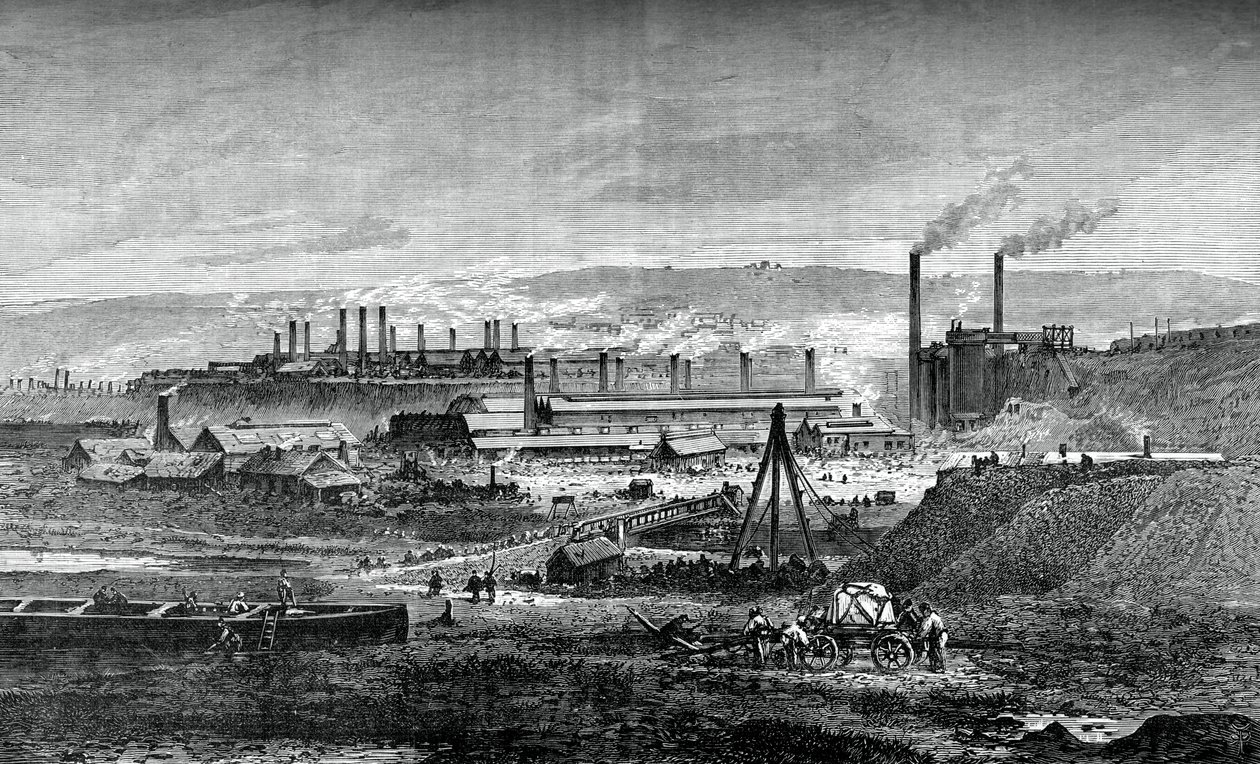 लैंडोर सीमेंस स्टील काम करता है, c1880 द्वारा अज्ञात