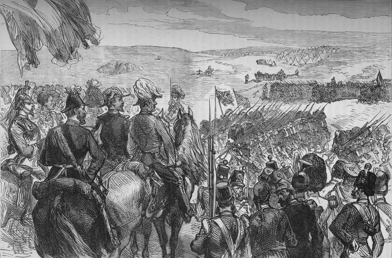 द मार्च पास्ट, c1880 द्वारा अज्ञात