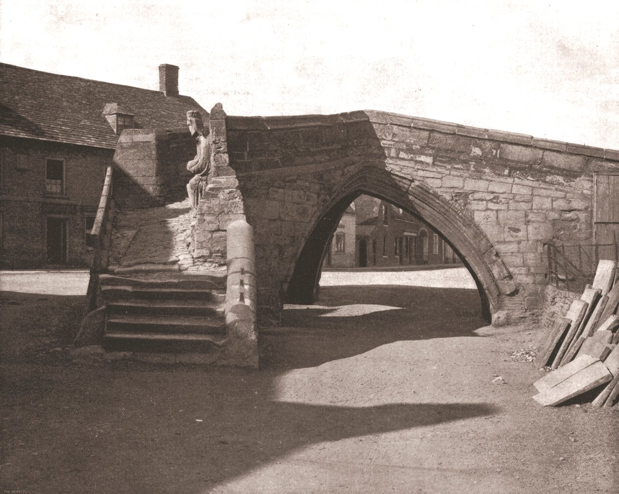 1894 के लियोनशायर के ट्रॉयलैंड में पुराना पुल। द्वारा अज्ञात