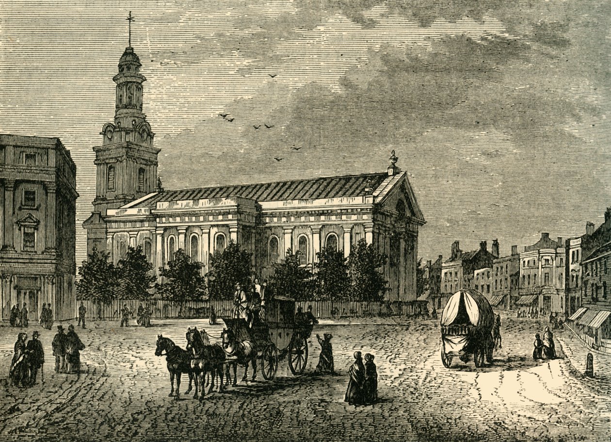 द पेरिश चर्च, ग्रीनविच, c1878 द्वारा अज्ञात
