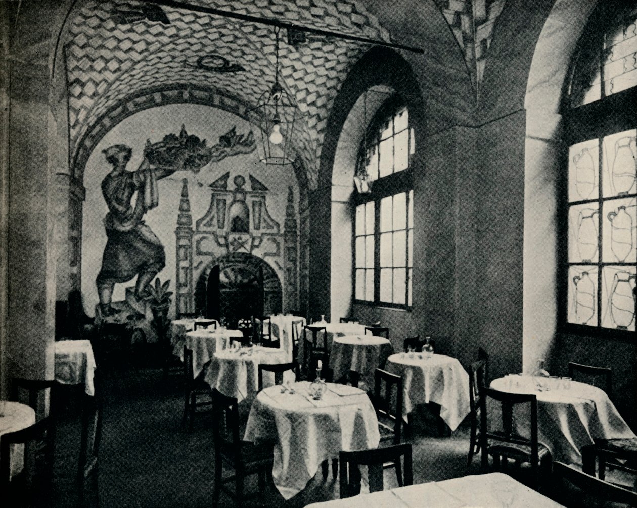 पेन्ना दोका रेस्तरां, मुख्य भोजन कक्ष, c1928 द्वारा अज्ञात