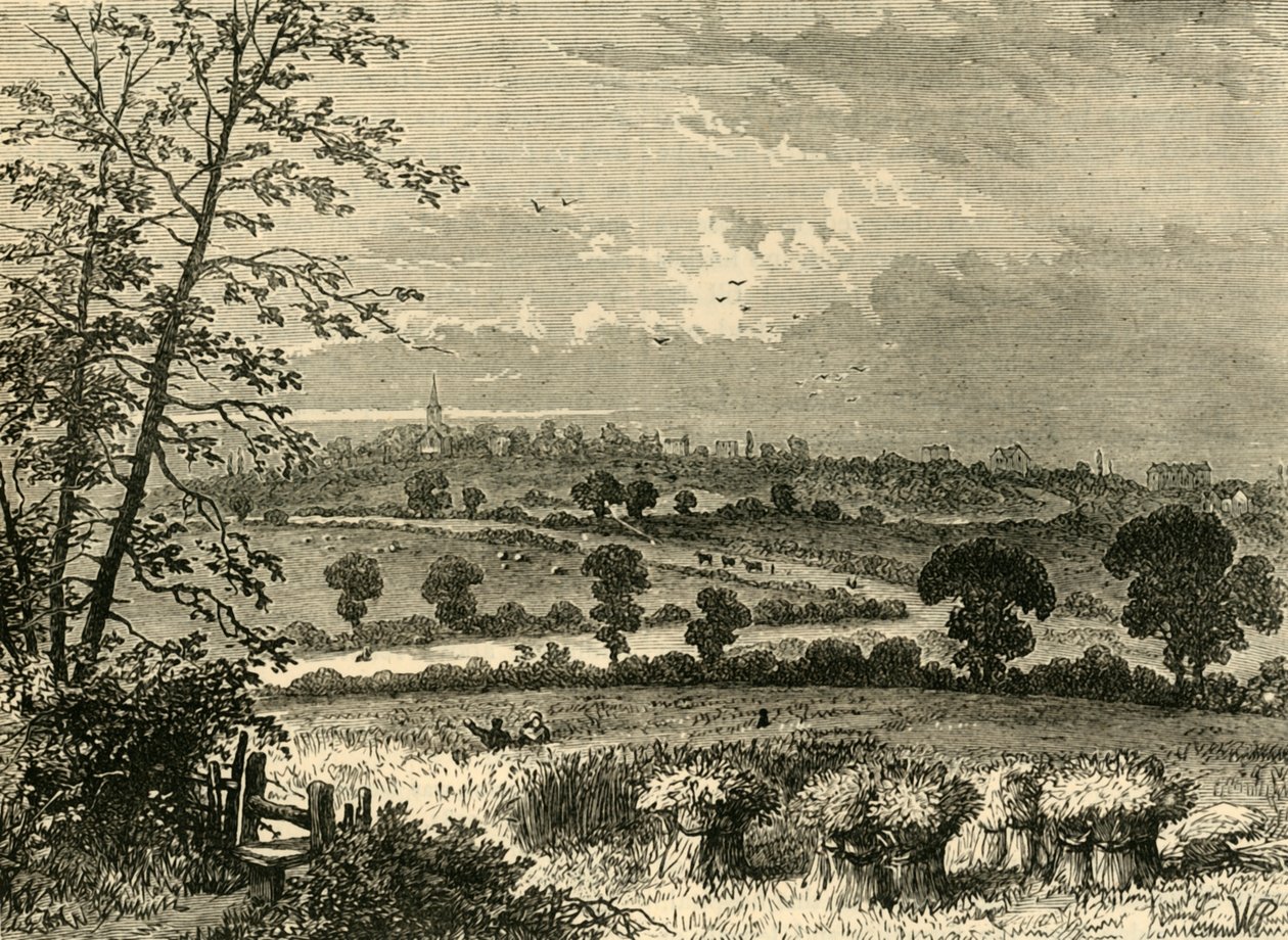 1838 में रोमन रोड, टफनेल पार्क, सी 1876। द्वारा अज्ञात