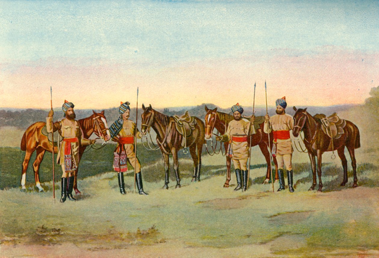 द सेकेंड बंगाल लांसर्स, 1901। द्वारा अज्ञात