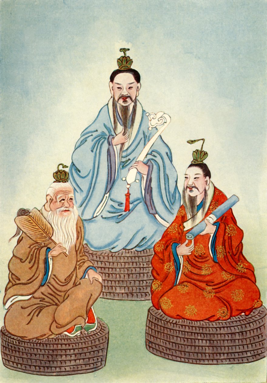 'द ताओइस्ट ट्रायड', 1922। द्वारा अज्ञात