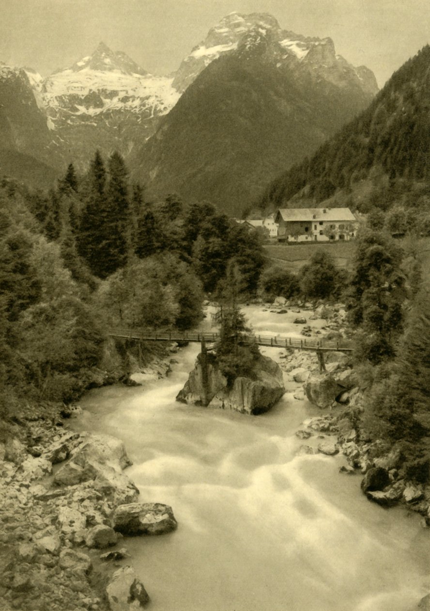 द टेफेल्सस्टेग डेविल्स ब्रिज, लोफर, ऑस्ट्रिया, c1935। द्वारा अज्ञात